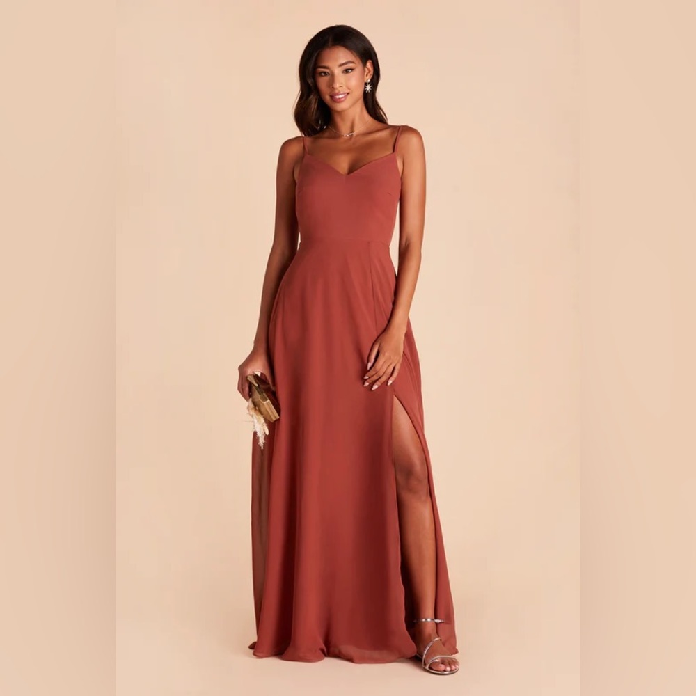 Birdy Grey DEVIN CONVERTIBLE DRESS CHIFFON SPICE Medium NEW NWT BRIDESMAID SLIT